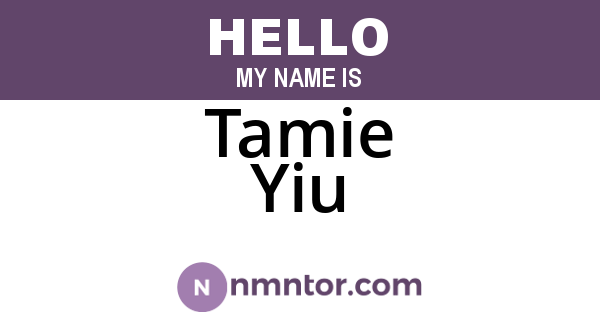 Tamie Yiu
