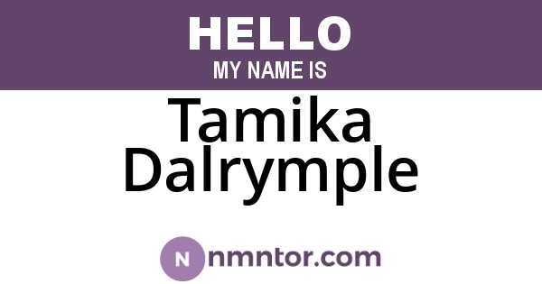 Tamika Dalrymple