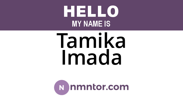 Tamika Imada