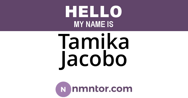 Tamika Jacobo