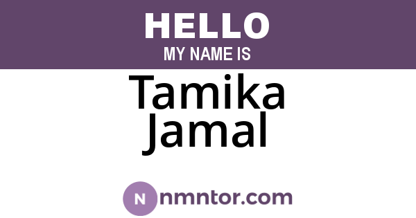 Tamika Jamal