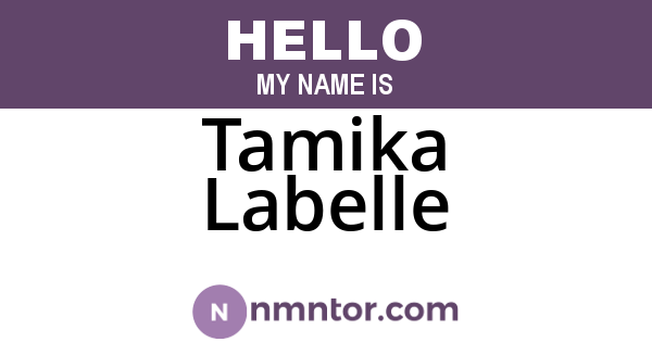 Tamika Labelle