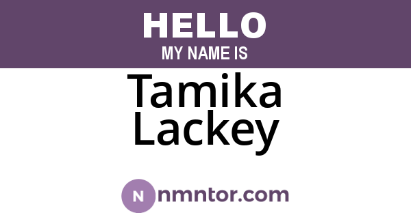 Tamika Lackey