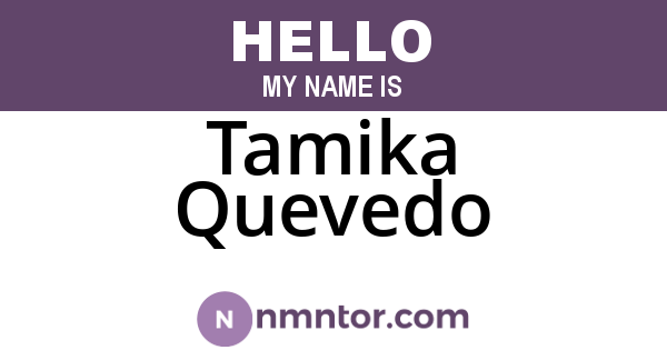 Tamika Quevedo