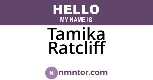 Tamika Ratcliff
