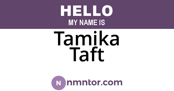 Tamika Taft