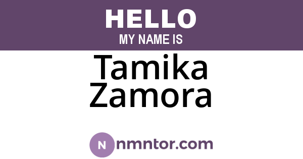 Tamika Zamora