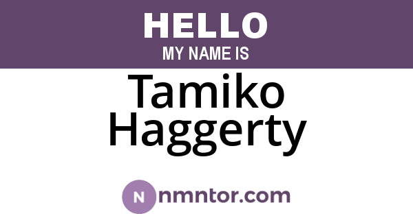 Tamiko Haggerty