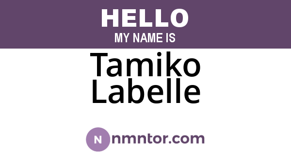 Tamiko Labelle