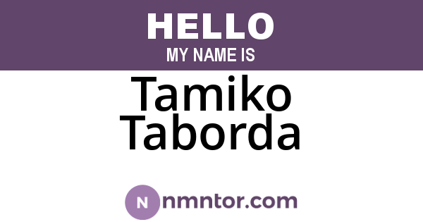 Tamiko Taborda