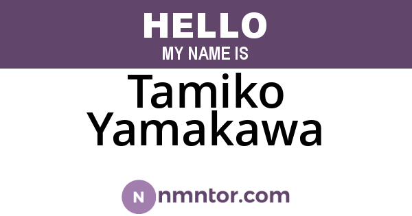 Tamiko Yamakawa