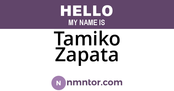 Tamiko Zapata