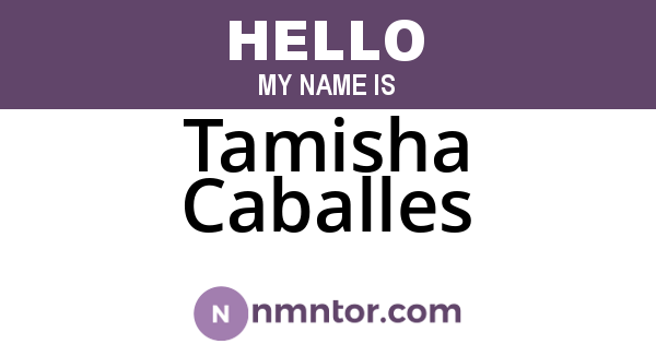 Tamisha Caballes