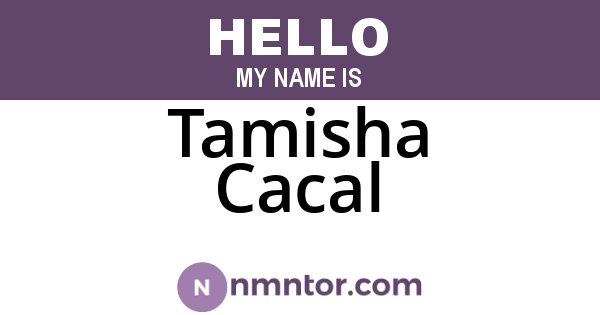 Tamisha Cacal
