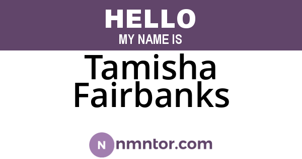 Tamisha Fairbanks