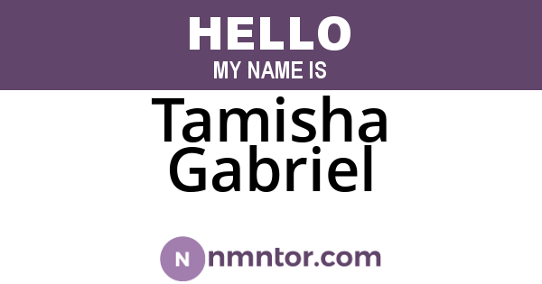 Tamisha Gabriel