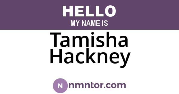 Tamisha Hackney