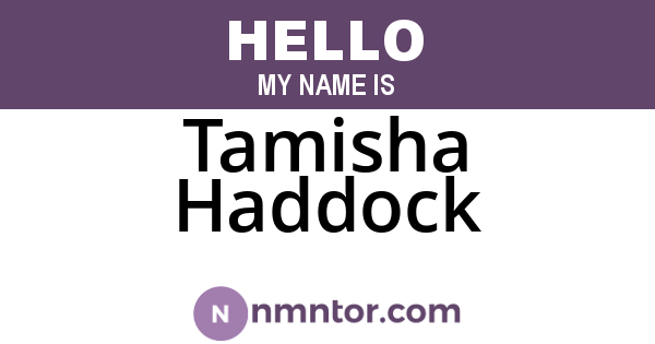 Tamisha Haddock