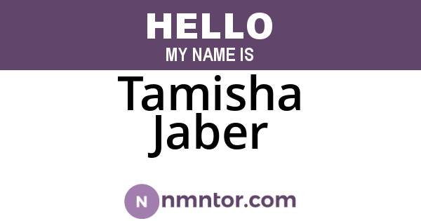 Tamisha Jaber