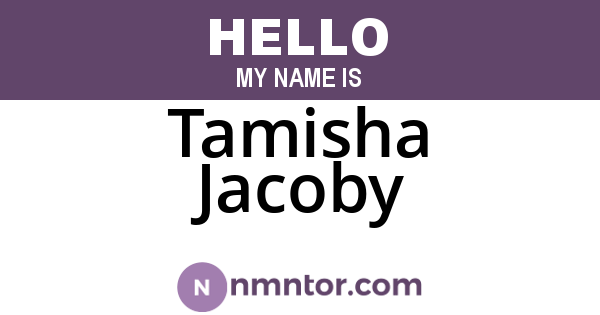 Tamisha Jacoby