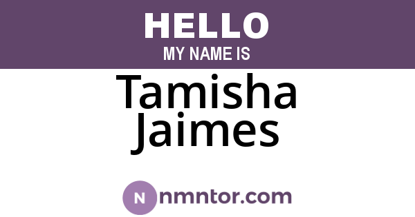 Tamisha Jaimes