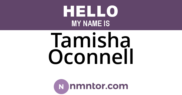 Tamisha Oconnell