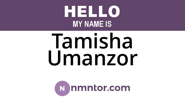 Tamisha Umanzor
