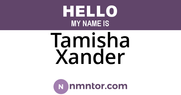 Tamisha Xander