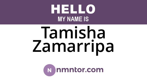 Tamisha Zamarripa