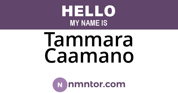 Tammara Caamano