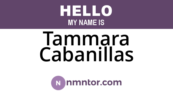 Tammara Cabanillas