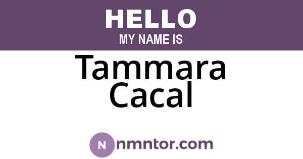 Tammara Cacal
