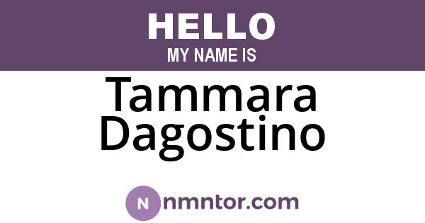 Tammara Dagostino