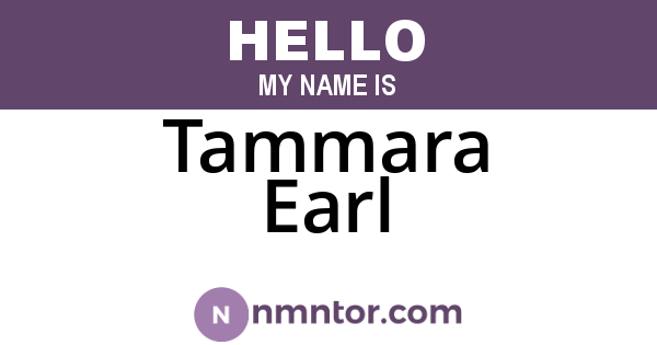 Tammara Earl