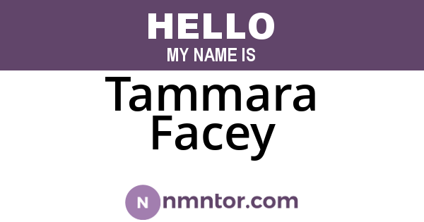 Tammara Facey