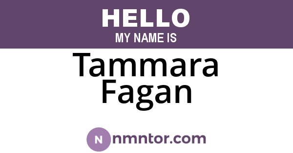 Tammara Fagan