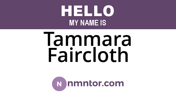 Tammara Faircloth