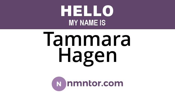 Tammara Hagen