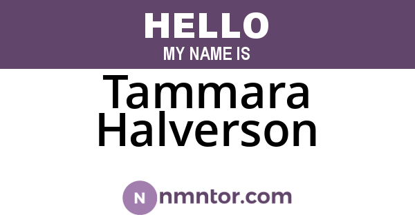 Tammara Halverson