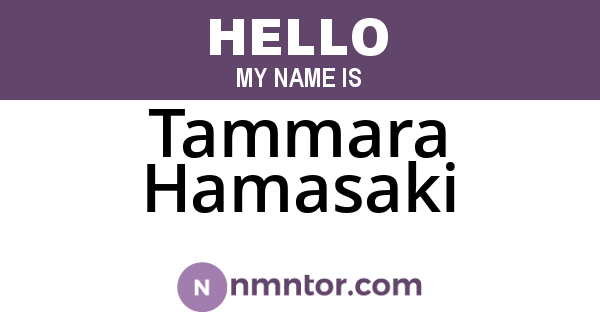 Tammara Hamasaki