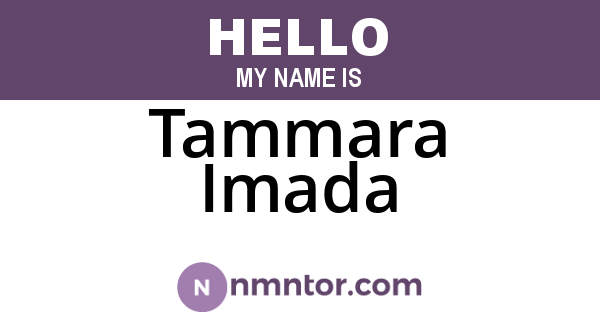 Tammara Imada