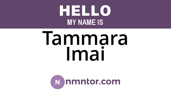 Tammara Imai