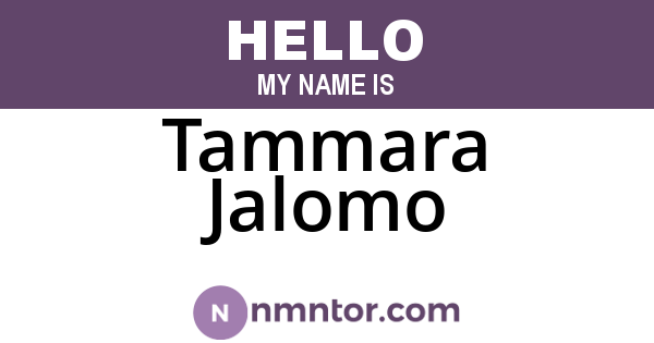Tammara Jalomo