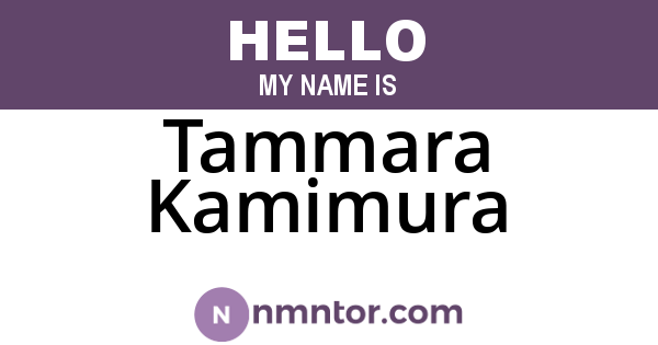 Tammara Kamimura
