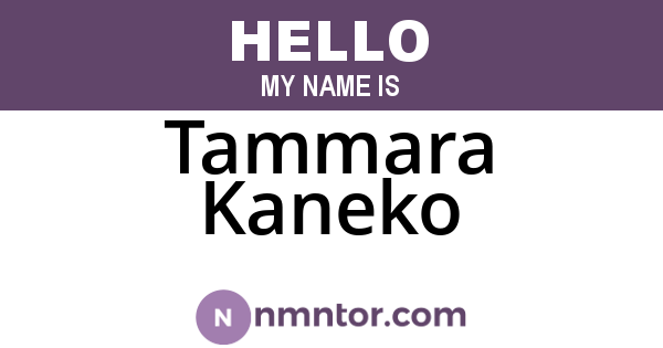 Tammara Kaneko