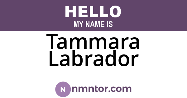 Tammara Labrador