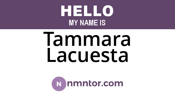 Tammara Lacuesta