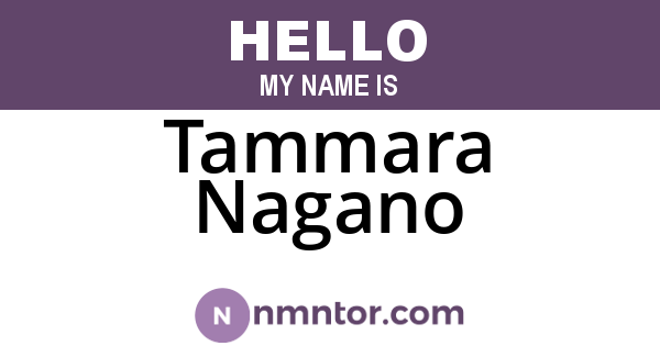 Tammara Nagano