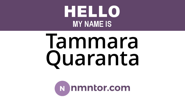 Tammara Quaranta