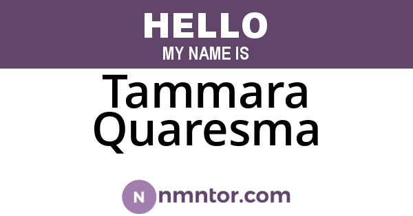Tammara Quaresma